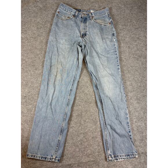 VINTAGE 80s Levis 550 Jeans Mens 32x30 Blue Denim Relaxed Fit Straight Red Tab - Picture 1 of 10